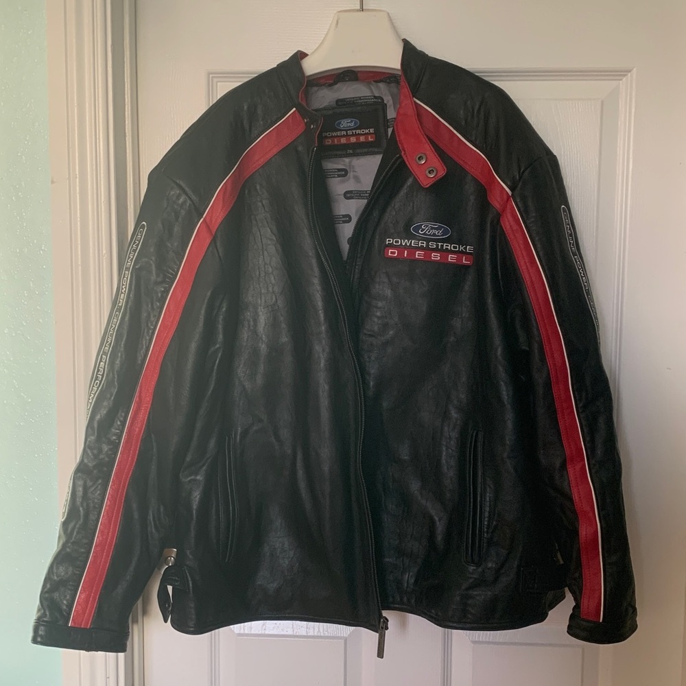 2XL Ford Powerstroke Diesel Leather Jacket